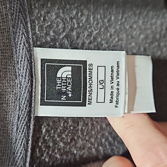 The North Face Sweatshirt Mock Collar, Full Front Zip, Green/Grey - Picture 9 of 15